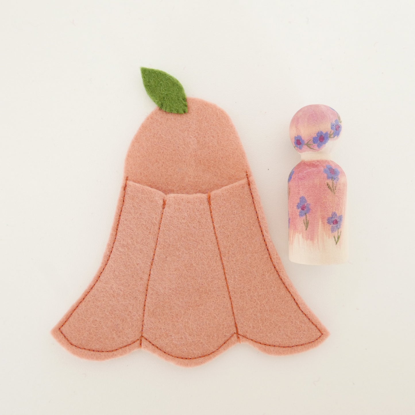 Flower Fairy in a Felt Bed
