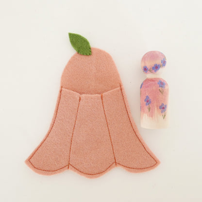 Flower Fairy in a Felt Bed