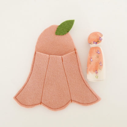 Flower Fairy in a Felt Bed