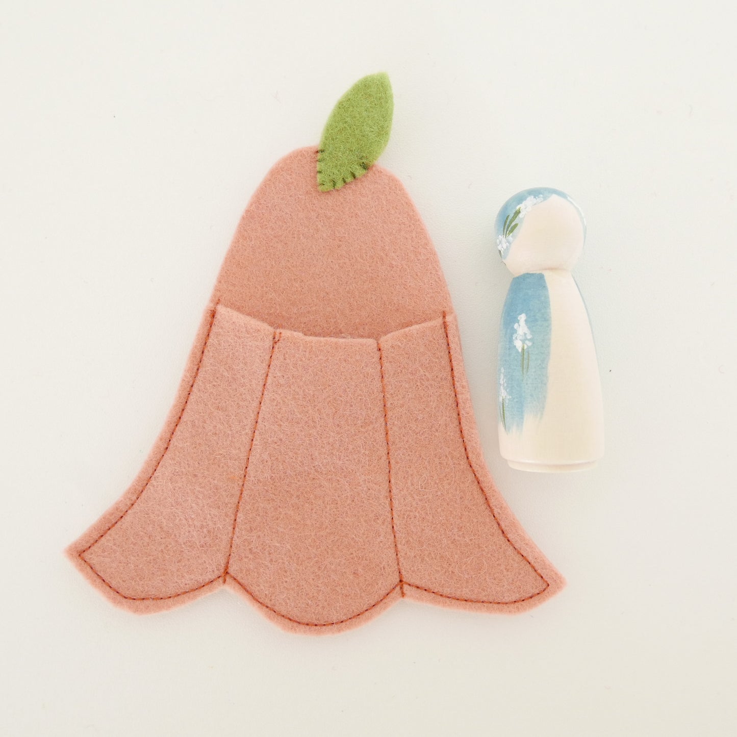 Flower Fairy in a Felt Bed