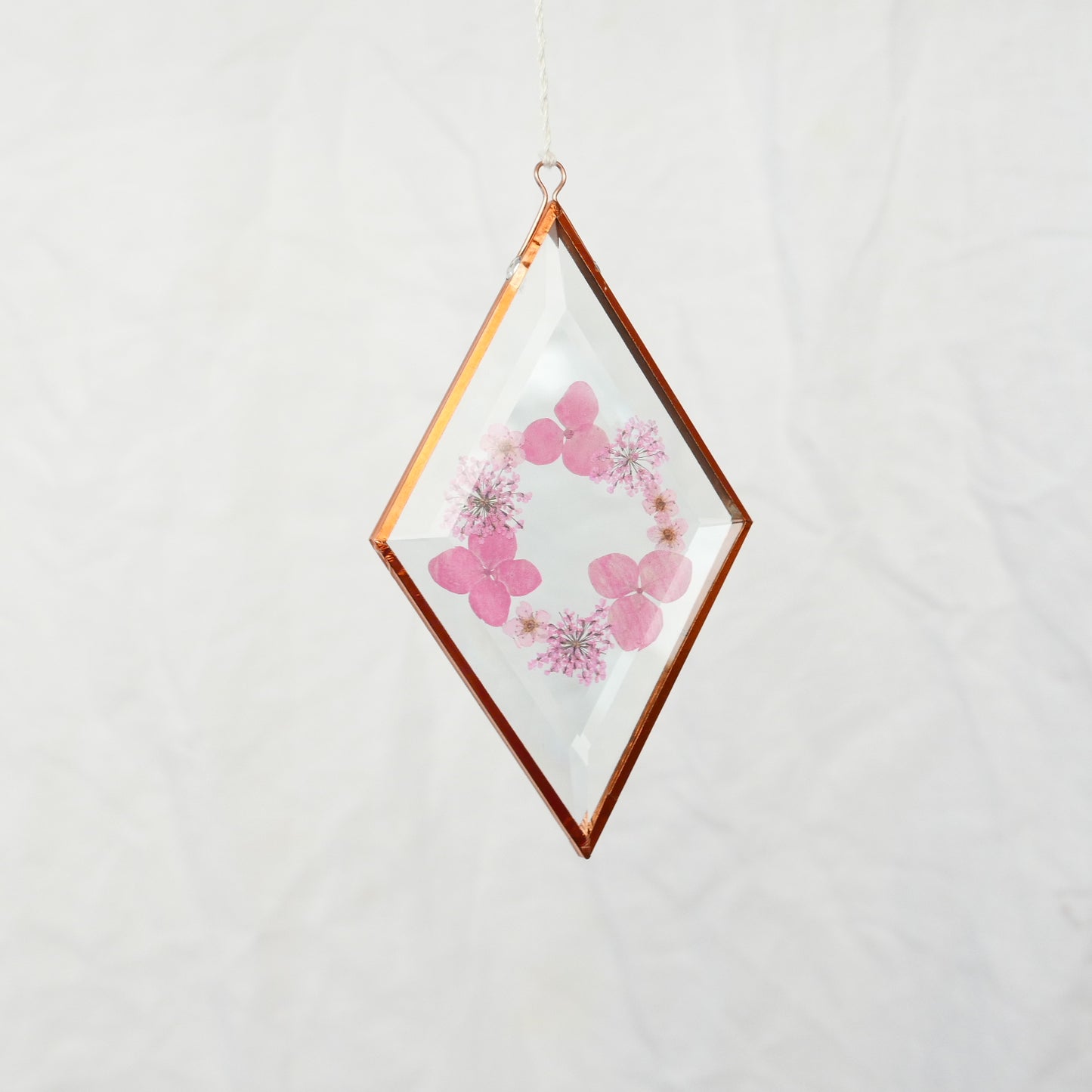 Pressed Flower Suncatcher - Queen Anne's Lace