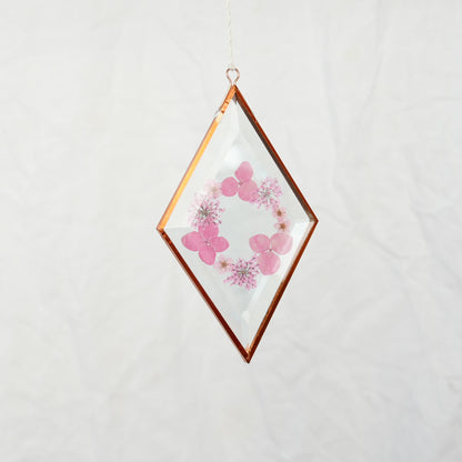 Pressed Flower Suncatcher - Queen Anne's Lace