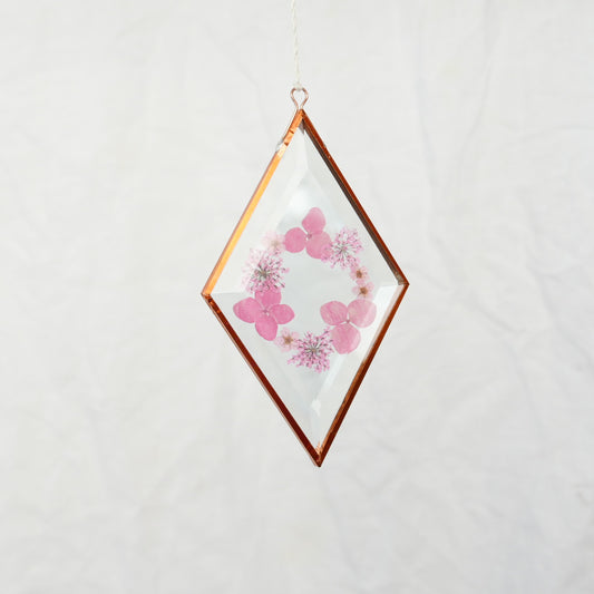 Pressed Flower Suncatcher - Queen Anne's Lace