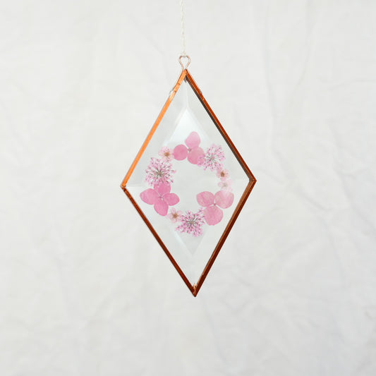 Pressed Flower Suncatcher - Queen Anne's Lace