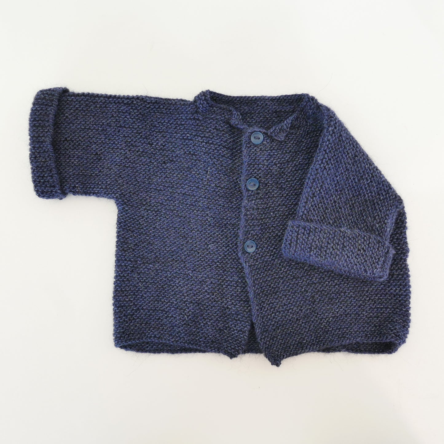 Knitted Cardigan in Indigo