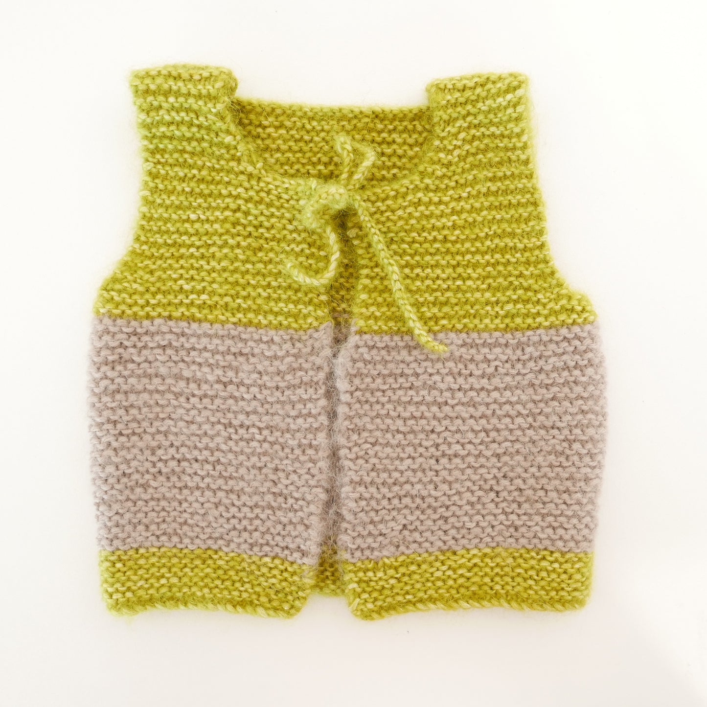 Knitted Vest in Husk + Citrus