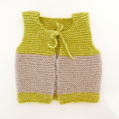 Knitted Vest in Husk + Citrus