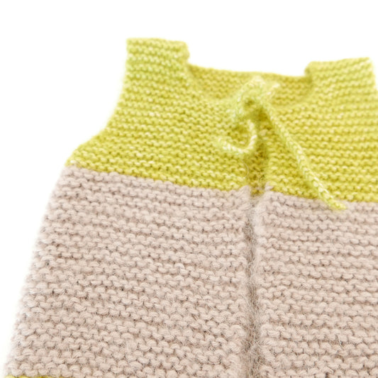 Knitted Vest in Husk + Citrus