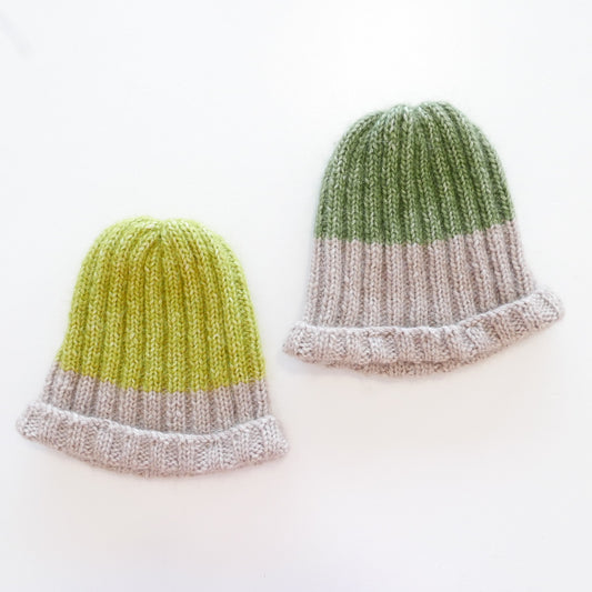 Alpaca Beanie Asparagus + Pumpkin
