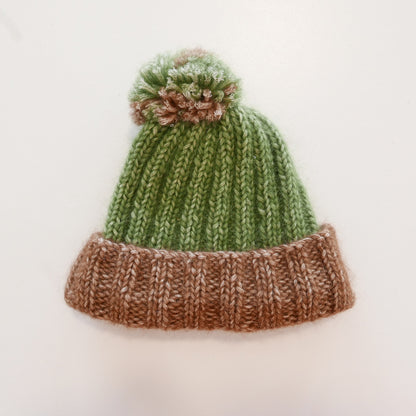 Alpaca Beanie with Pom Poms