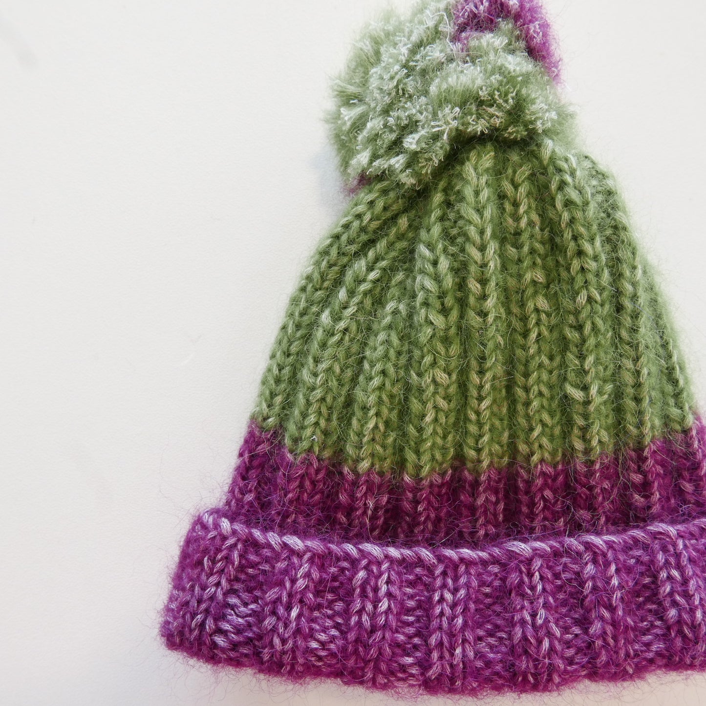 Alpaca Beanie in Pumpkin + Grape