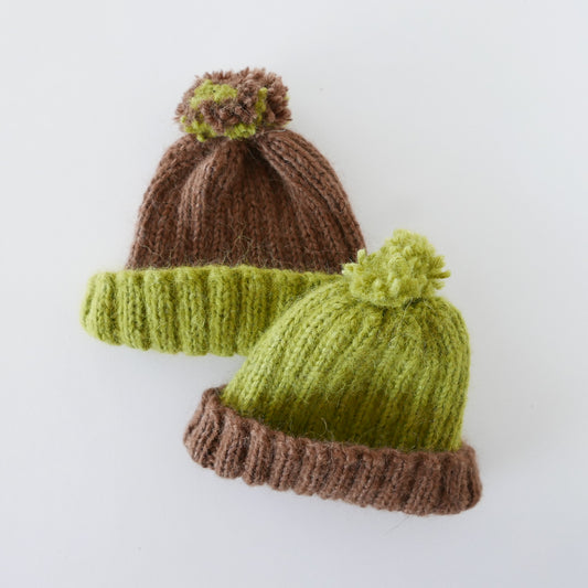 Alpaca Beanie with Pom Pom
