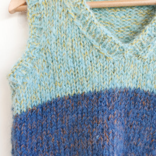 Hand knitted vest - Autumn