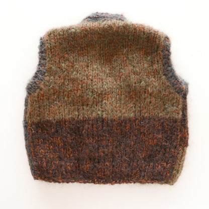 Hand knitted vest - Brownies