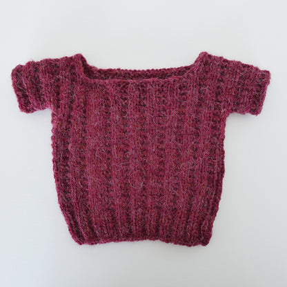 Knitted T Shirt in Sumac