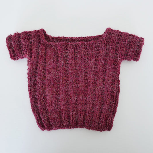 Knitted T Shirt in Sumac