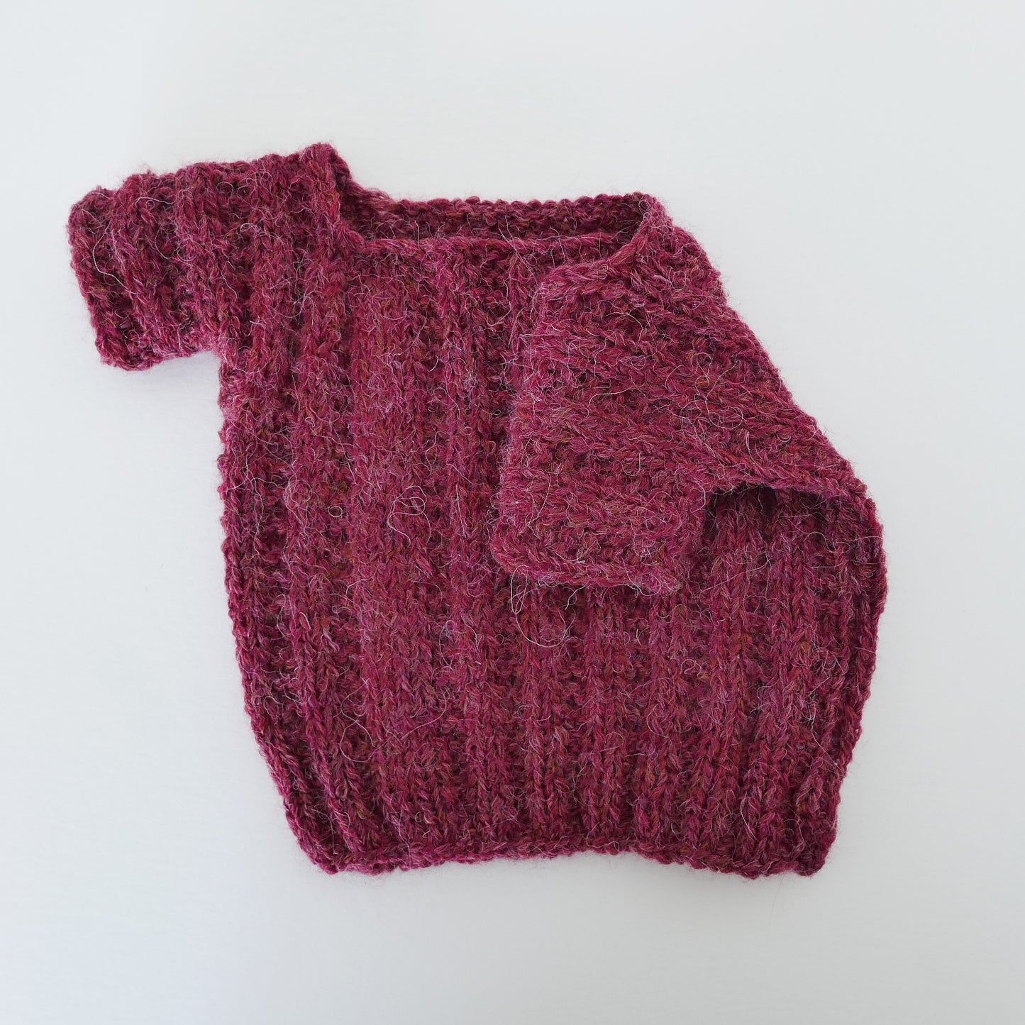 Knitted T Shirt in Sumac