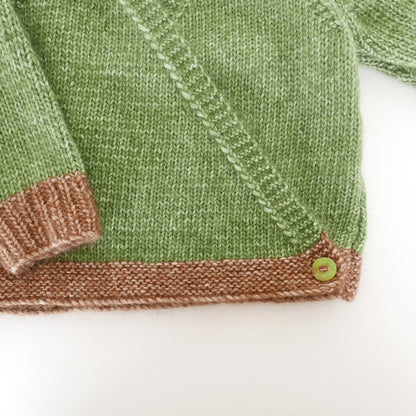 Cross Over Cardigan in Pumpkin Seed + Cocoa