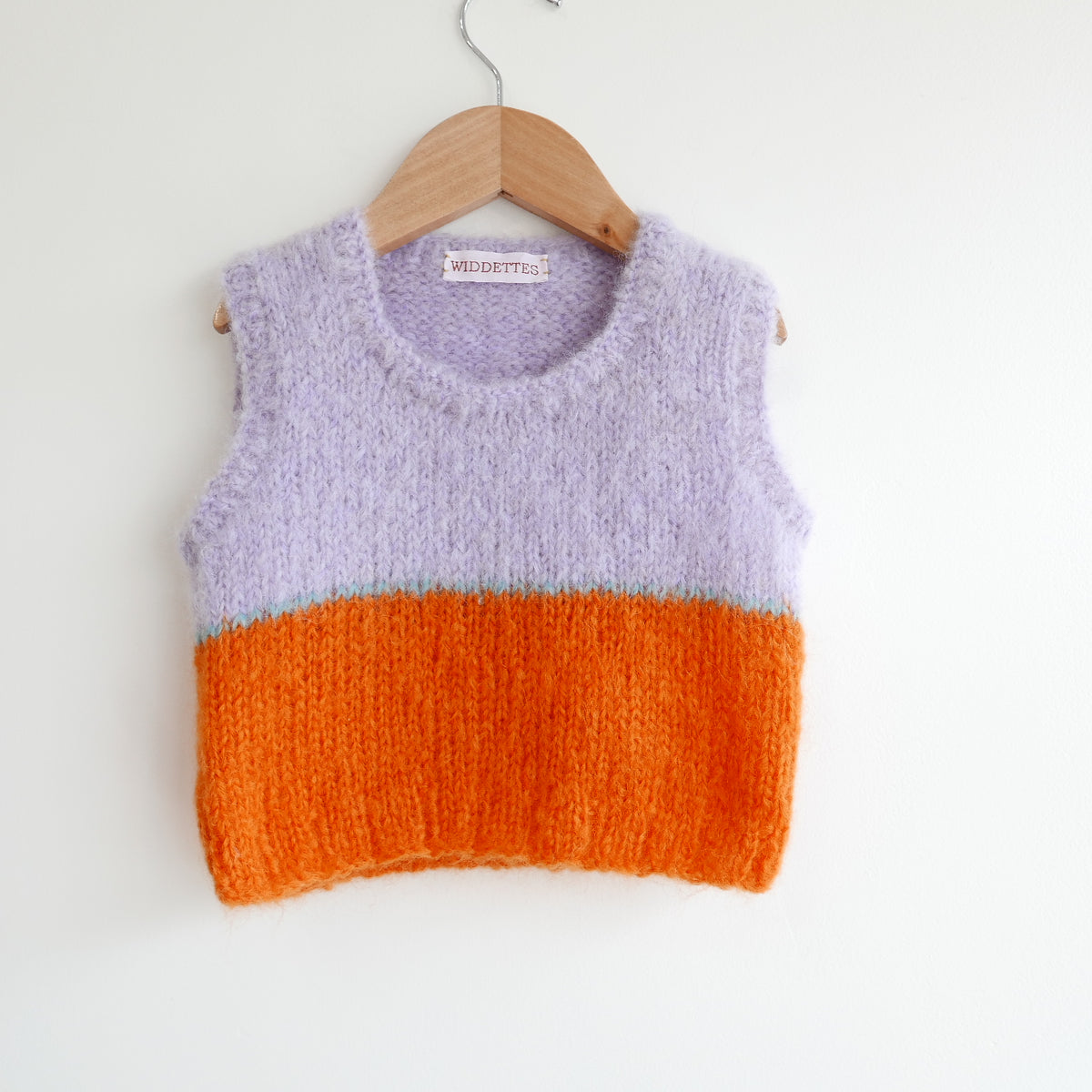 Hand knitted vest - Sunset
