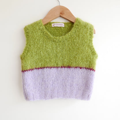 Hand knitted vest - Iris