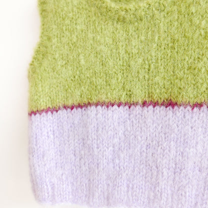 Hand knitted vest - Iris