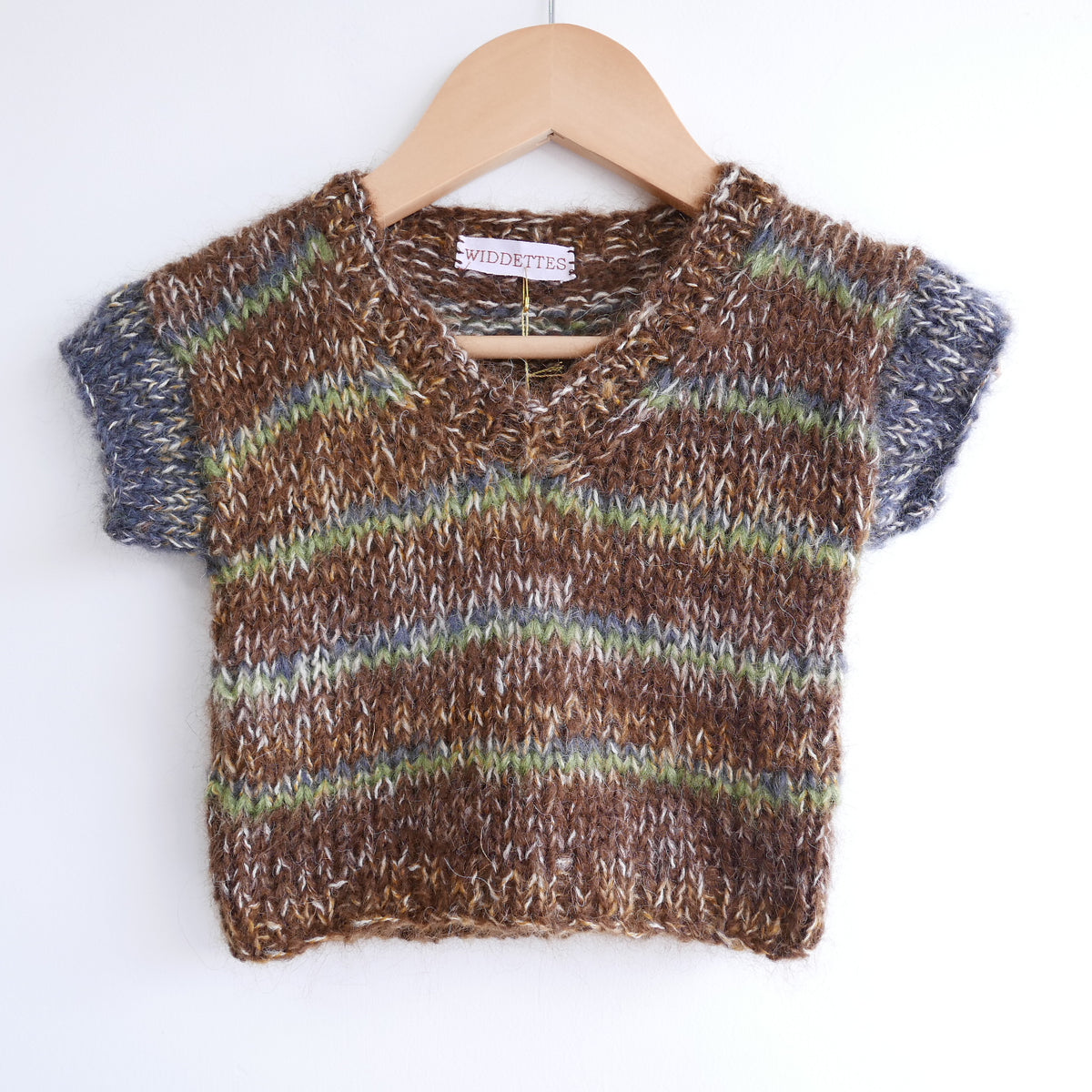 Hand knitted vest - Forest