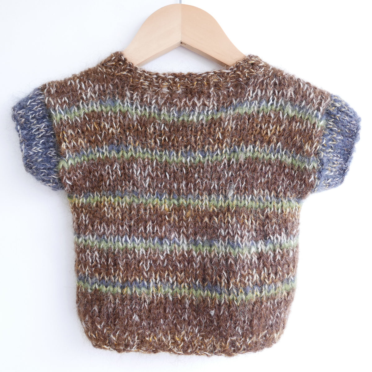 Hand knitted vest - Forest