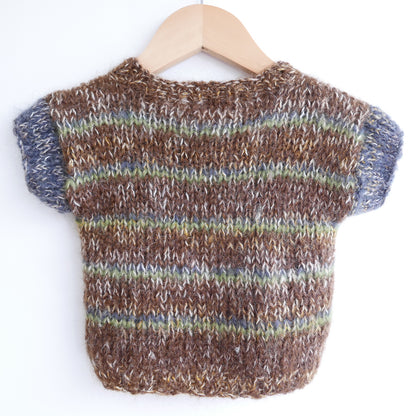 Hand knitted vest - Forest