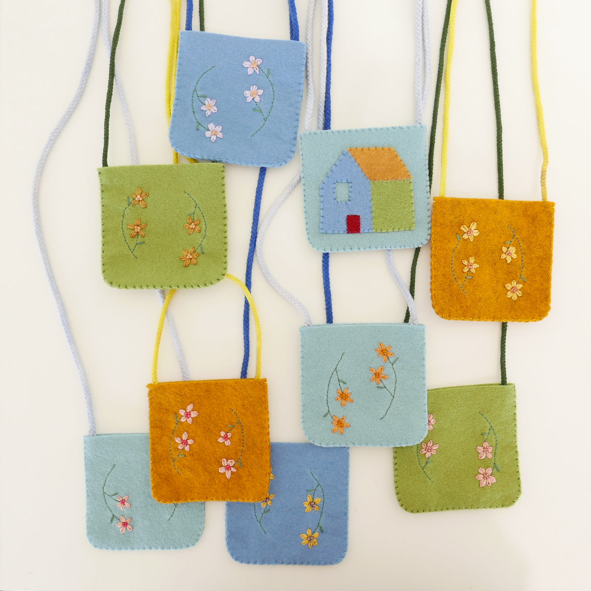 Treasure Bag - Blues and Greens