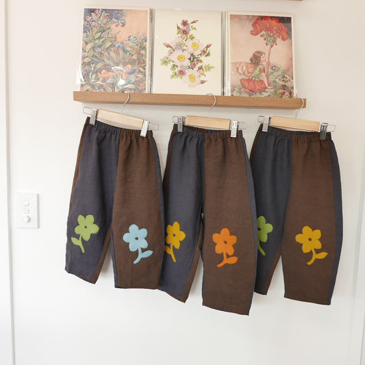 Widdettes - Pixie Pants in Jester with Applique