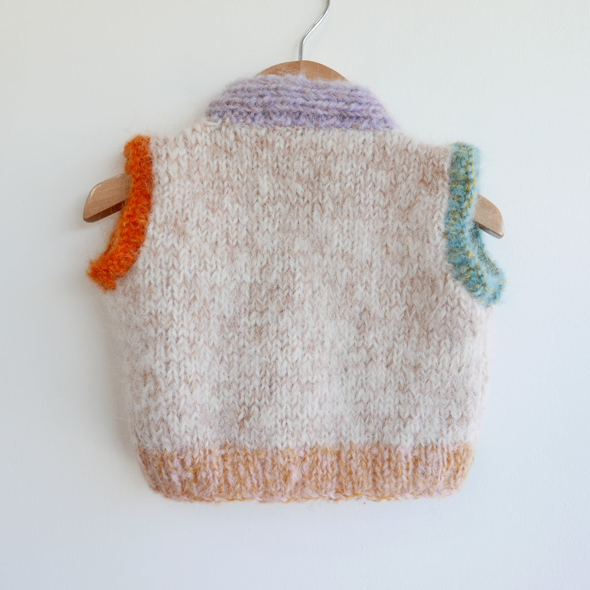 Hand knitted vest - Bubblegum