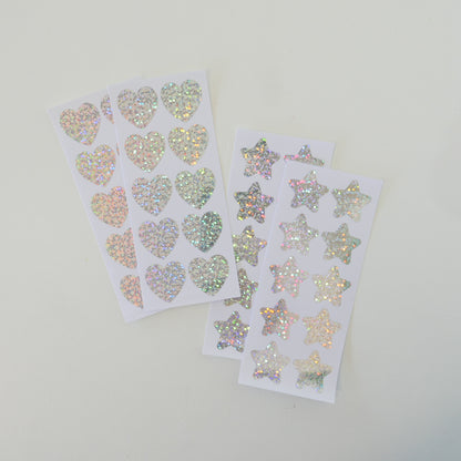 Holographic Hearts + Stars