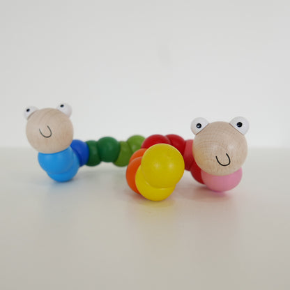 Wooden Wriggly Worm