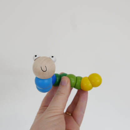 Wooden Wriggly Worm