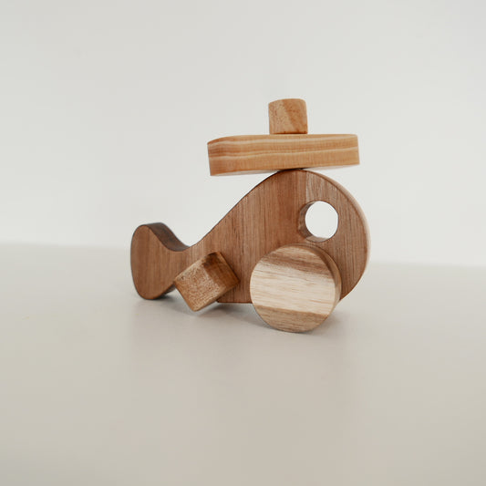 Small Wooden Helicopter