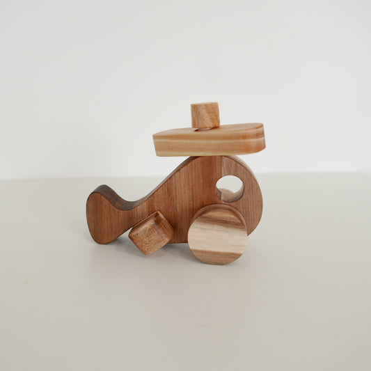 Small Wooden Helicopter