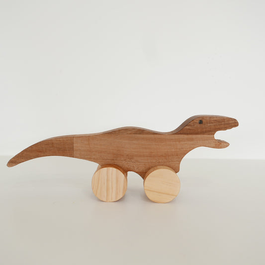 Wooden Push Along Dinosaur