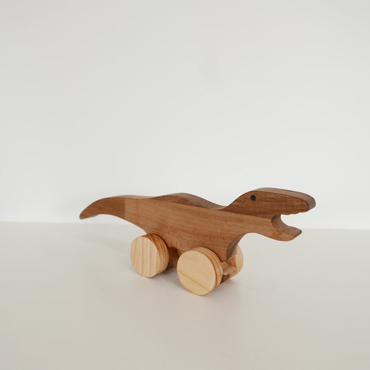 Wooden Push Along Dinosaur