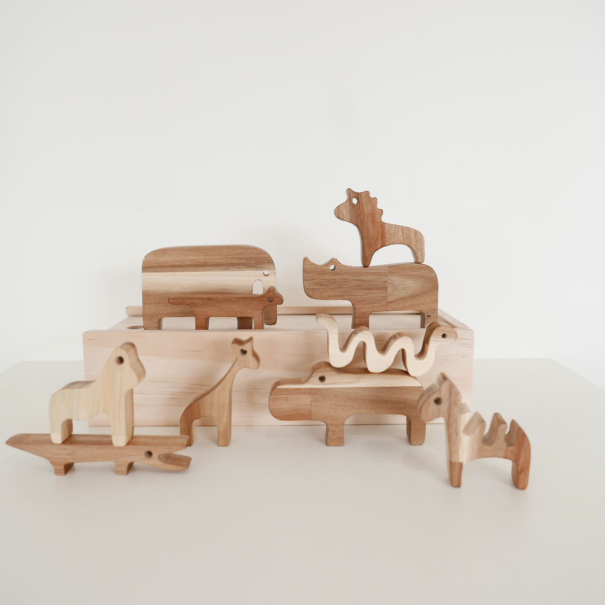 Wooden Balancing Animal Set