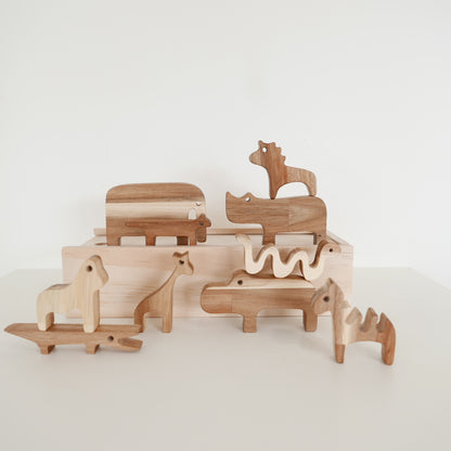 Wooden Balancing Animal Set