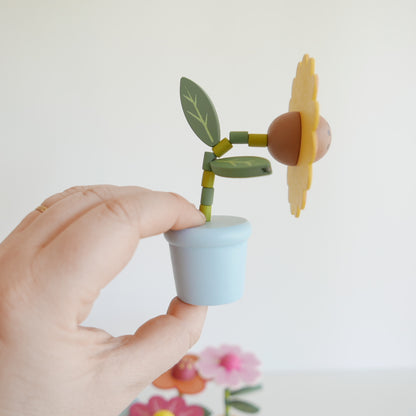 Push Puppet Flower being pushed