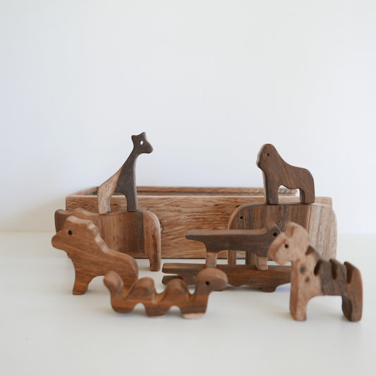 Wooden Balancing Animal Set