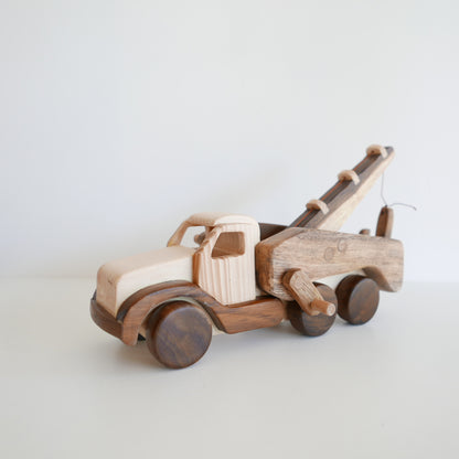 Wooden Tow Truck toy for kids